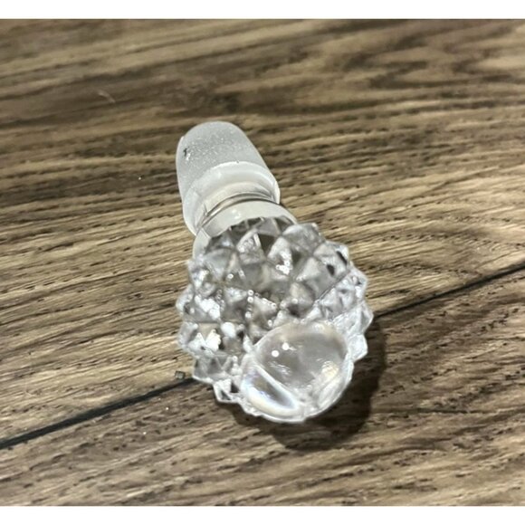 Pressed Imperial Glass Pineapple Bottle Stopper - Picture 3 of 10